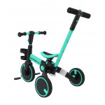 Detská trojkolka Happy bike 3v1 - tyrkysová